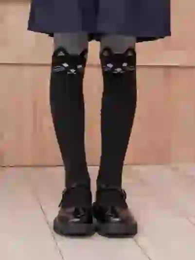 КОЛГОТКИ С РИСУНКОМ КОШКА - 2
